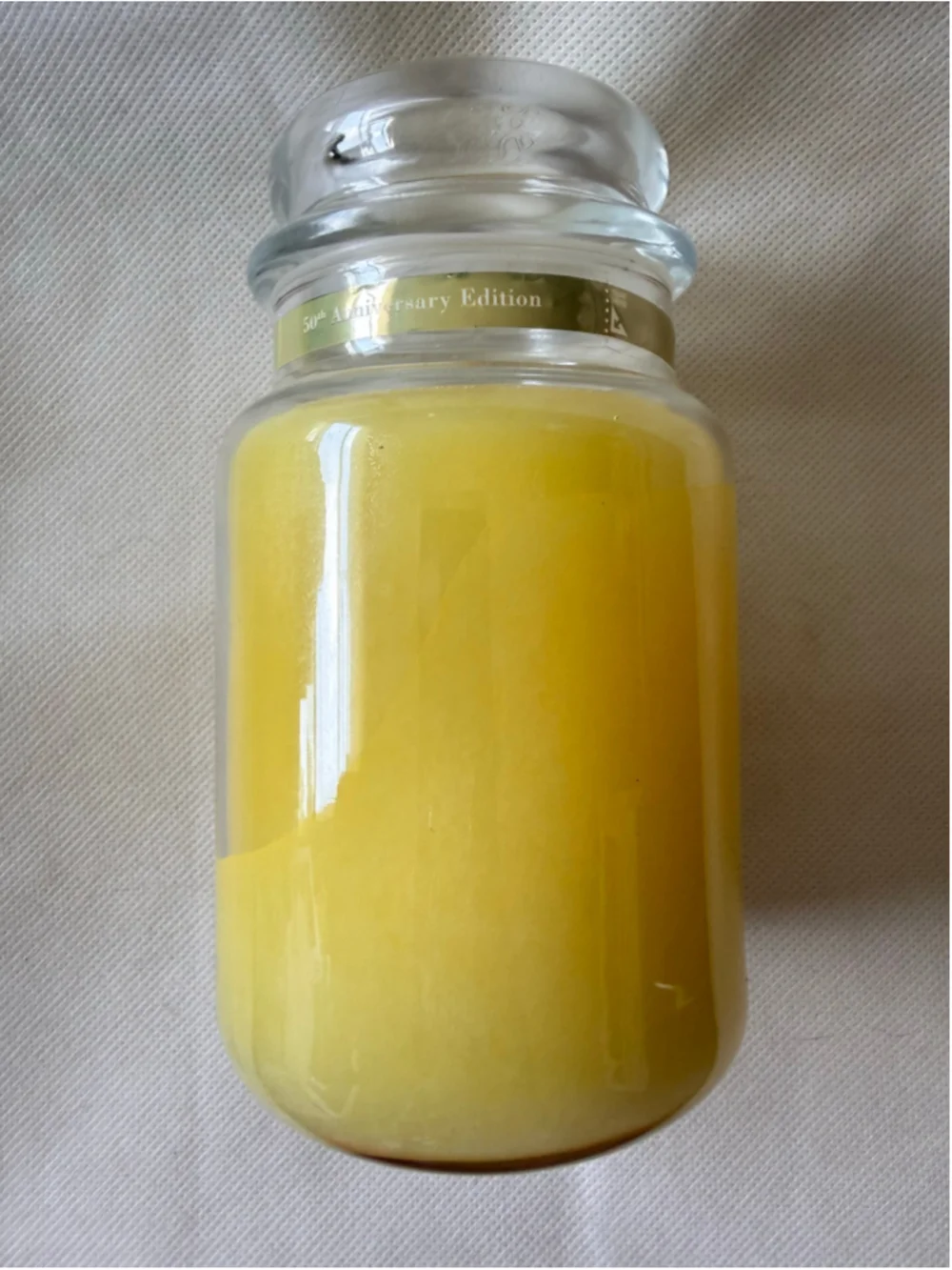 NEW Yankee Candle Homemade Herb Lemonade Large Jar 22 Oz Yellow 50th Anniversary